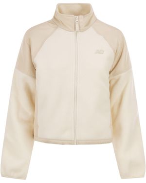 New Balance High Pile Fleece Jacket - White