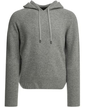 Tom Ford Cashmere Hooded Jumper - Grey
