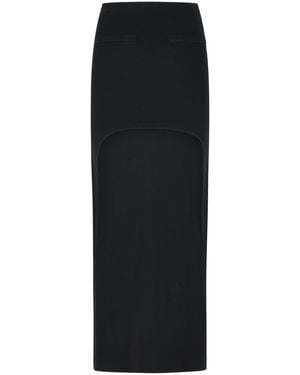 Courreges Long Skirt - Black