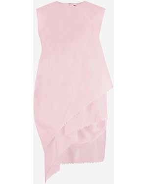 Jacquemus Mehrlagiges Baumwollkleid von - Pink