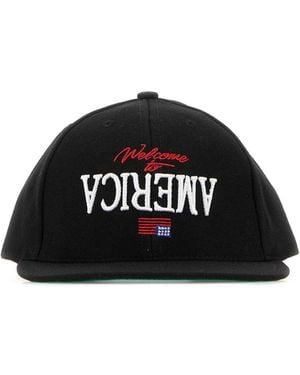Willy Chavarria Welcome To America Cap - Black