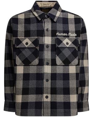 Human Made Wool Overshirt Jacket Jackets And Coats Black