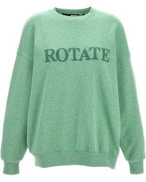ROTATE BIRGER CHRISTENSEN Sweatshirt With Logo - Green