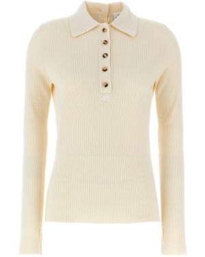 Courreges Suéter de múltiples botones de - Neutro