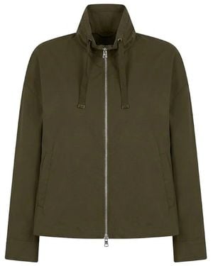 Herno Drawstring High Neck Jacket - Green