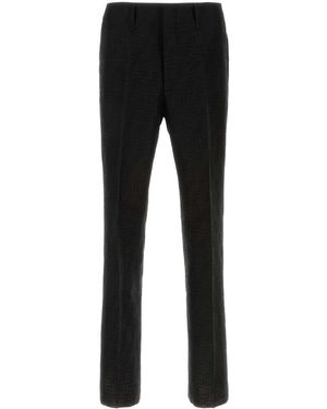 Fendi Linen Blend Pant - Black