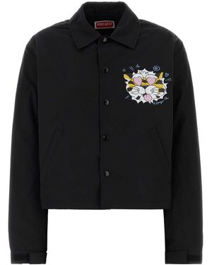 KENZO Black Cotton Blend Jacket