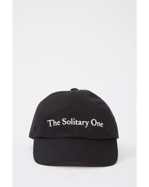 Ann Demeulemeester Tem Baseballkappe mit "The Solitary One"-Stickerei - Schwarz