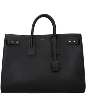 Saint Laurent Handbag Sac De Jour Leather - Black
