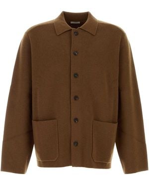 LeKasha Jacket With Front Pockets - Brown