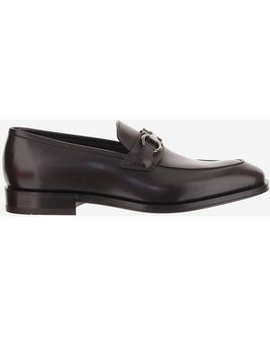 Ferragamo Leder-Loafer - Schwarz