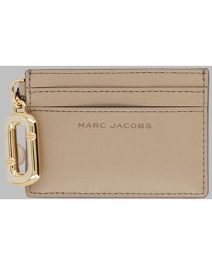 Marc Jacobs Mini Leather Wallet With Coating - Natural