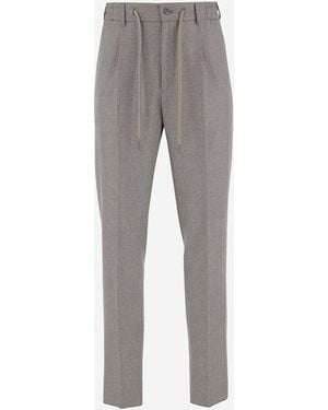 Tagliatore Wool Trousers - Grey