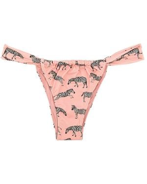MC2 Saint Barth Noelle Bikini Bottom Polyamide Elastane Swim Shorts - Pink