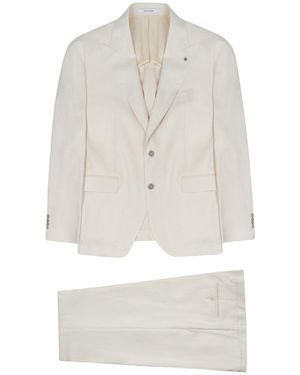 Tagliatore Linen Suit Vesuvio Suits - White