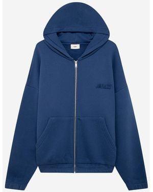 Autry Cotton Sweatshirt With Logo - Blue