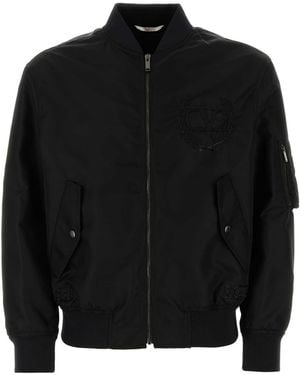 Valentino Garavani Nylon Bomber Jacket - Black