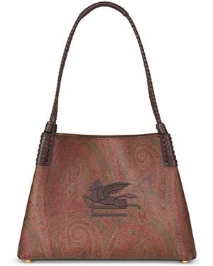 Etro Paisley Libra Small Tote Bag - Braun