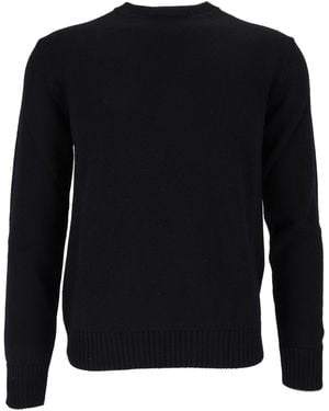Ballantyne R Neck Pullover - Blue