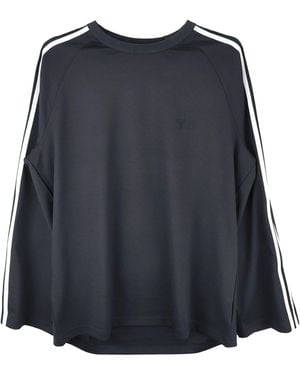 Y-3 Dies ist das erste Mal, dass ich ein u Draht -LS -T -Shirt gesehen habe. - Schwarz