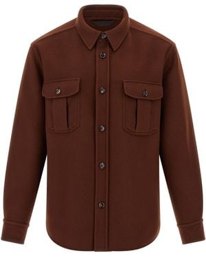 Brioni Vagabond Puffer Jackets - Brown