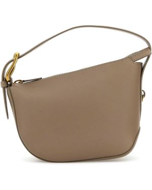 J&m Davidson Cappuccino Leather Zip Quiver Mini Handbag - Brown