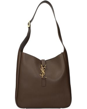 Saint Laurent Le 5A7 Shoulder Bag/Pecan Leather - Brown