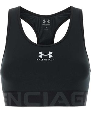Balenciaga Jersey de Black Tech X Under Armour® Bra. - Negro