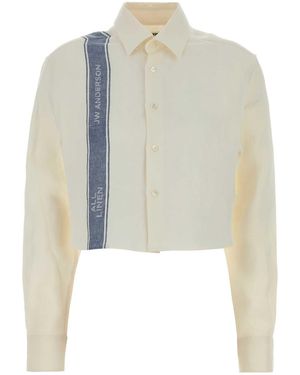 JW Anderson Ivory Linen Shirts - White
