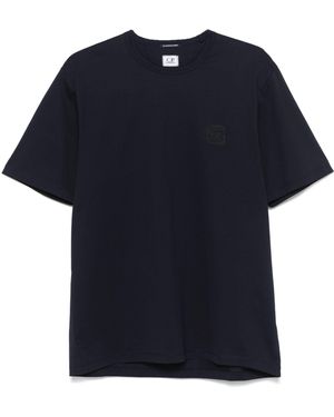 C.P. Company Metropolis Series Mercerized Jersey Sketched Graphics T -shirt - Blauw
