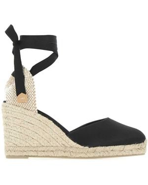 Castañer Canvas Carina Wedges - Black