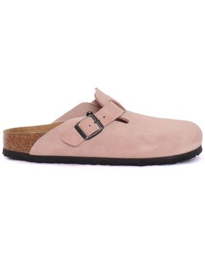 Birkenstock Boston Pink Clay, Wildleder, S