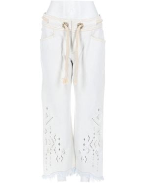 Isabel Marant Lightweight Cotton Trousers For - White