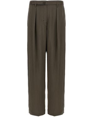 Lemaire Pantaloni Con Cintura - Verde