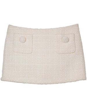 Marc Jacobs Minirock Aus Tweed - Natur