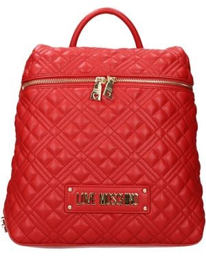Love Moschino Zaini E Marsupi Donna Poliuretano Rosso/Rossetto - Red