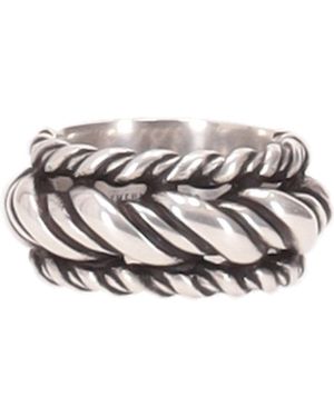 Ann Demeulemeester Reau Gedraaide Drievoudige Ring - Wit