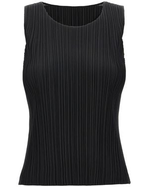 Pleats Please Issey Miyake 'Basics' Top - Black