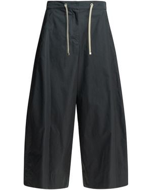 Max Mara Casual Cotton Trousers - Blue