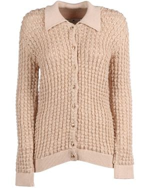Elisabetta Franchi Strukturierter Cardigan - Natur