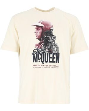 Barbour Smq Rainey Graphic T Sh - White