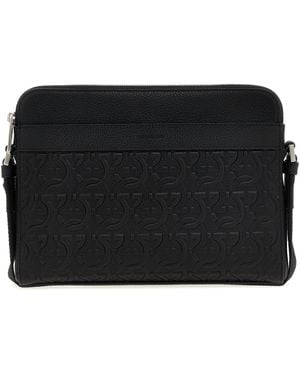 Ferragamo Logo Schouderband - Zwart