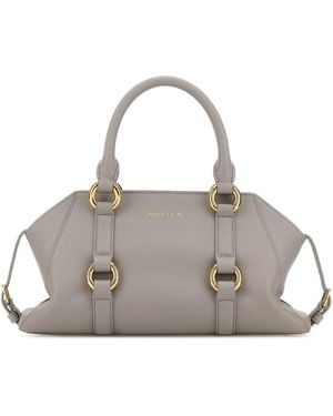 McQueen Leather Small Farringdon Handbag - Multicolour