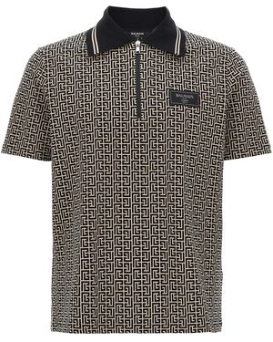 Balmain Pb' Polo Shirt - Schwarz