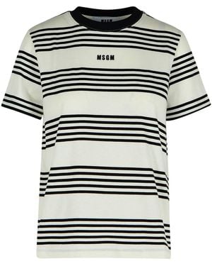 MSGM Cotton T Shirt - Black