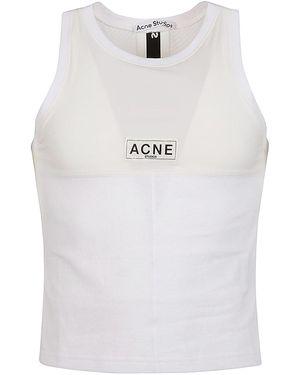 Acne Studios Logo Tank Top - White