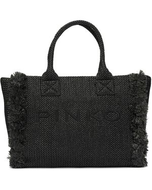 Pinko Polypropylene Polyester Polyester Cotton Polyamide Polyurethane Polyester Handbag - Black