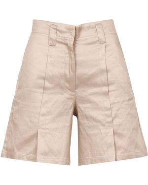 Blauer Shorts - Weiß