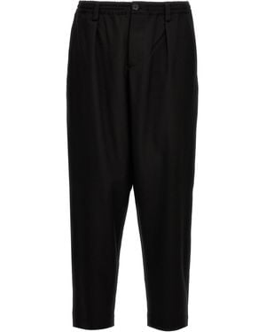 Marni Tropical Wool Crop Trousers - Black