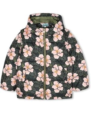 KENZO Down Jacket With Removable Sleeves - Grey